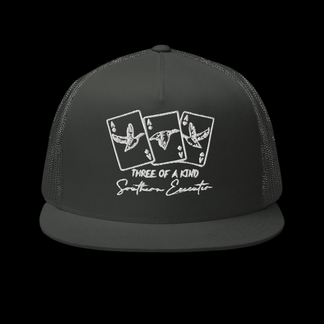 “Three Of A Kind” Solid Black